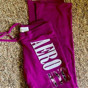 Purple Aero Flare Sweatpants • Size Small